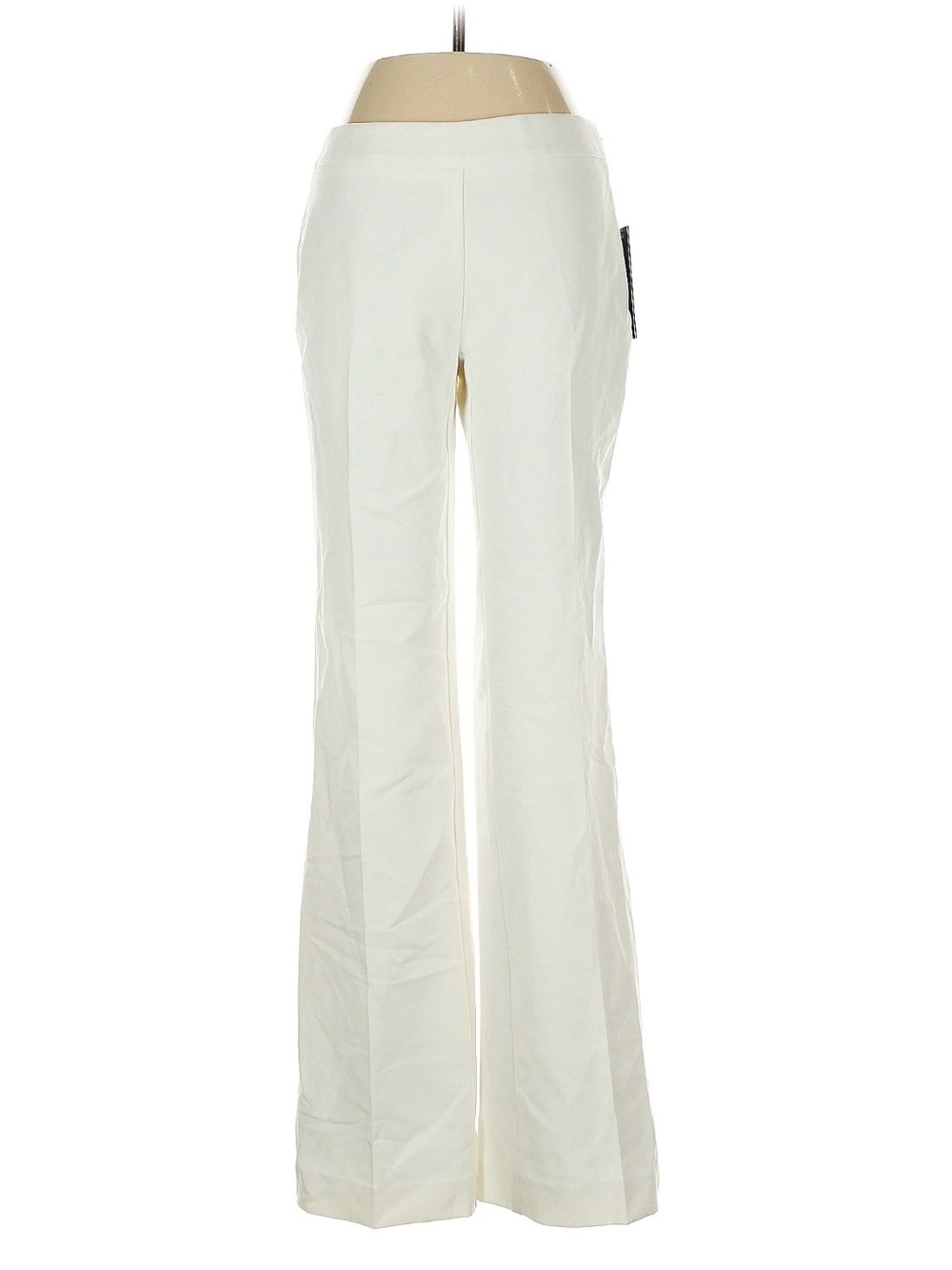 Karl Lagerfeld Paris Cream Flared Boot-Cut Trousers